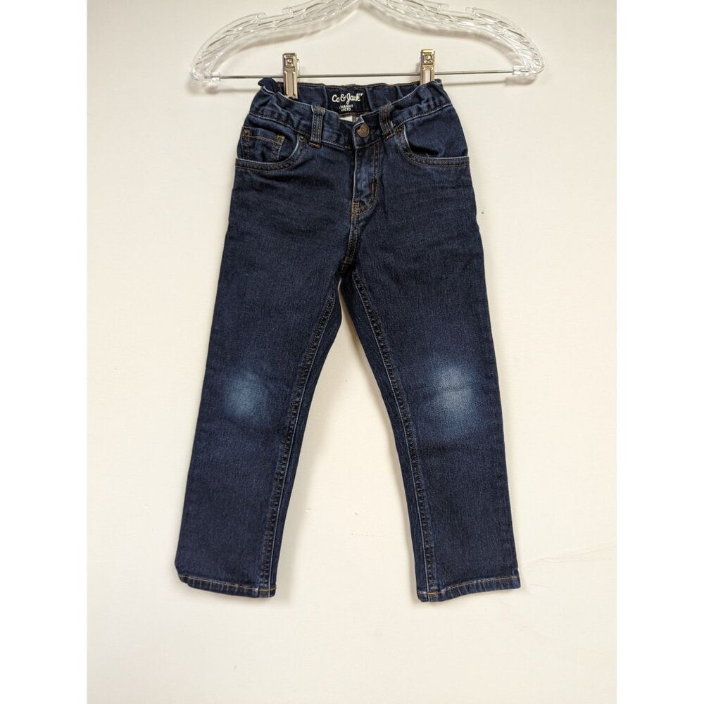 Boys Cat & Jack Straight Adjustable Waist Blue Jeans size 5T